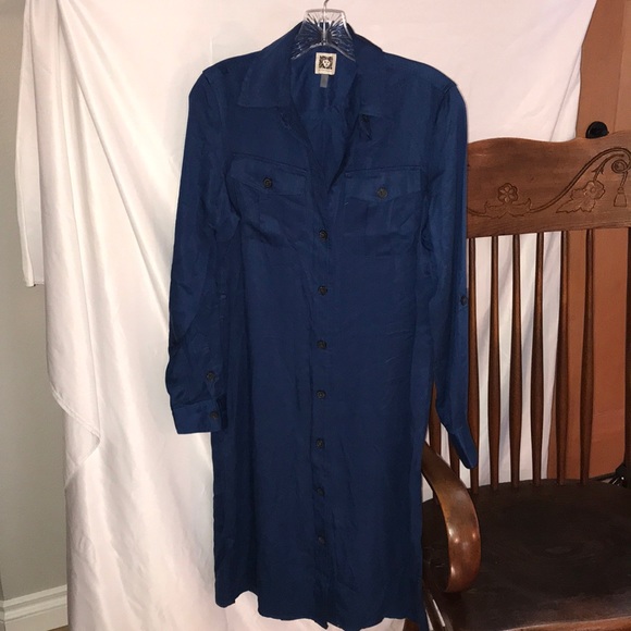 Anne Klein Dresses & Skirts - Anne Klein Collared Shirt Dress